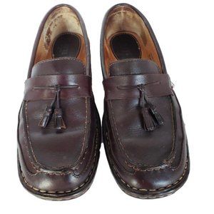 Born Brown Leather Loafers Size 8 1/2